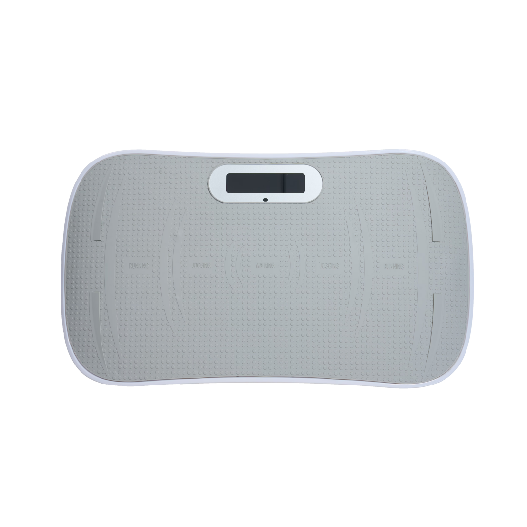 Full Body Vibration Platform Crazy Fitness Massage 10-Frequency Weight Loss & Fat Burner Shaking Machine For Unisex Grey 034