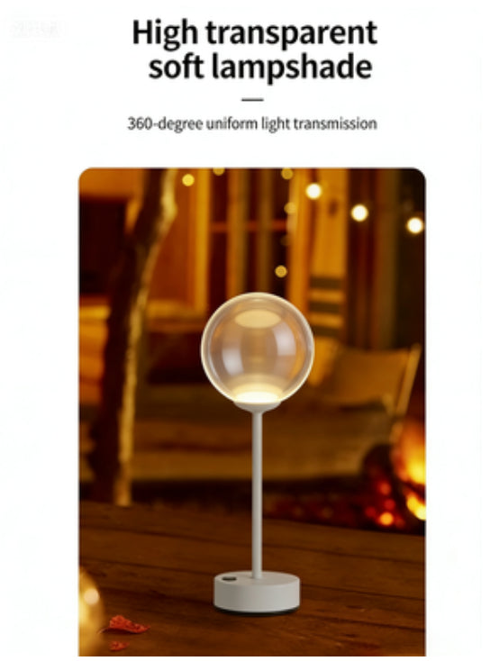 Charging Touch Control Bud Shape Table Lamp Bedside Lamp Study Office Desk Decor