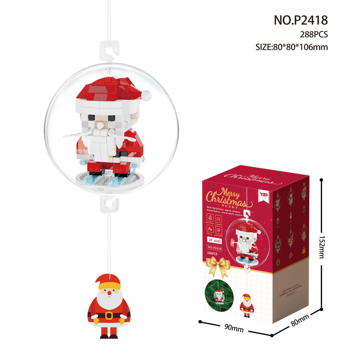 Christmas Pendant Series Creative Assembled Toys