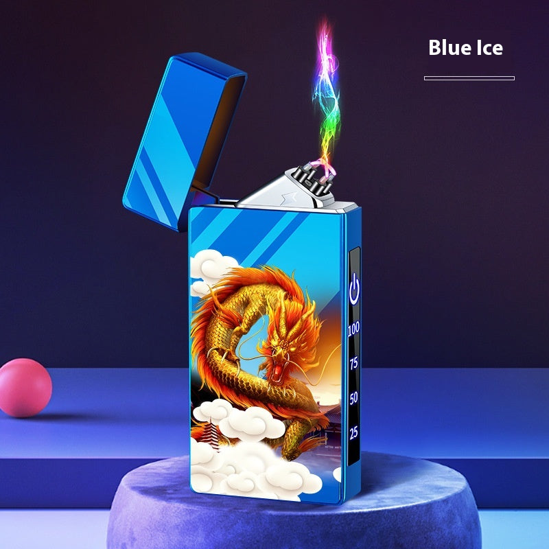 Double-layer Windproof Charging Intelligent Power Display Lighter