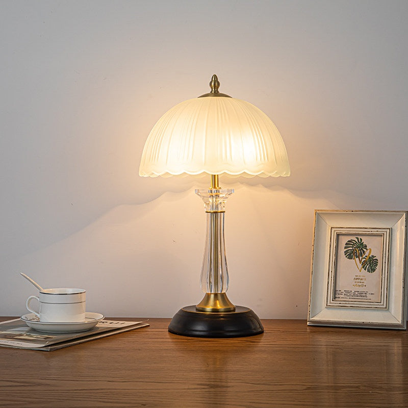 All-Copper Bedside Modern Minimalist Dimmable Eye-Care Ceramic Table Lamp For Home Use