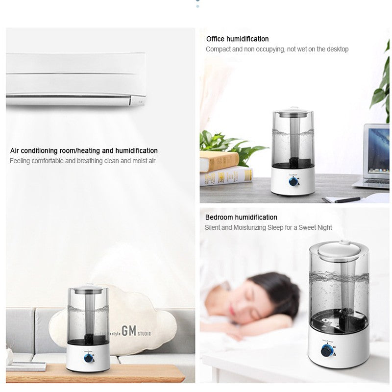 4L Air Humidifier For Bedroom Large Room Home Cool Mist Humidifier Ultra-silent
