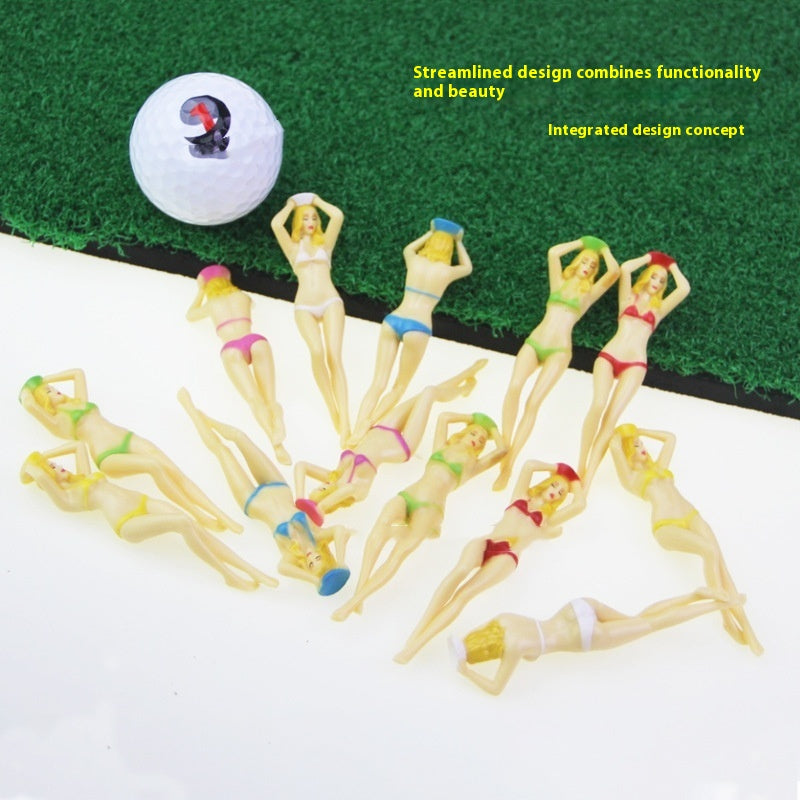 Golf Ball Nail Beauty Bikini Model Ball Tee Plastic