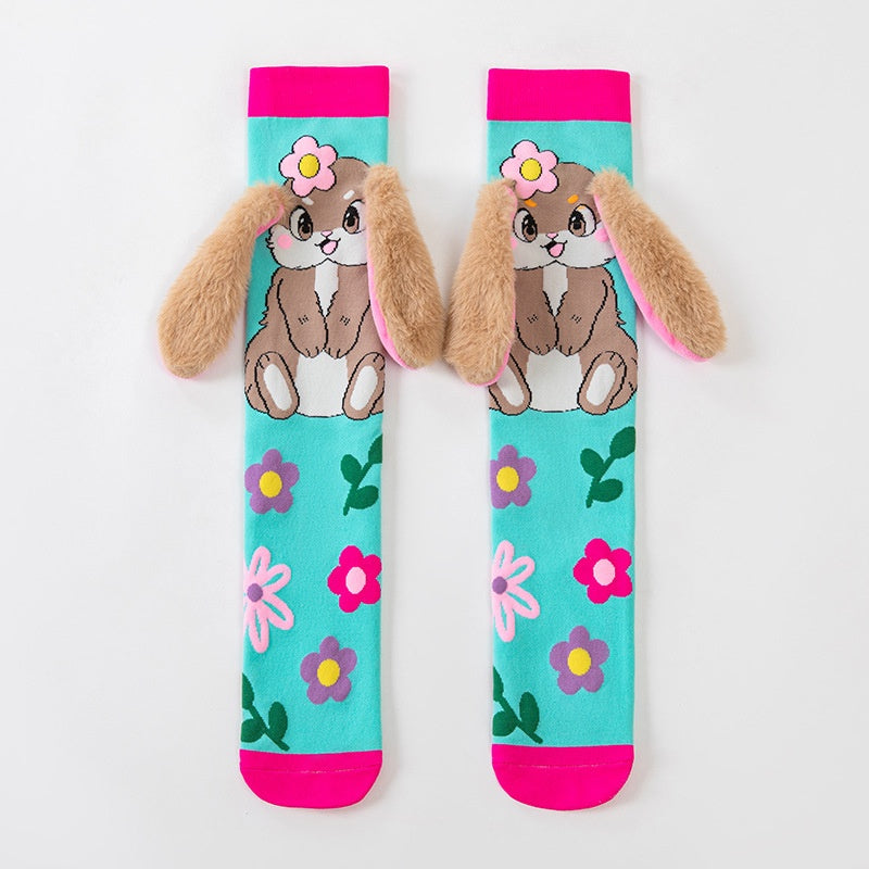 Childrens Accessories 3D Cute Cartoon Ear designed Long Socks