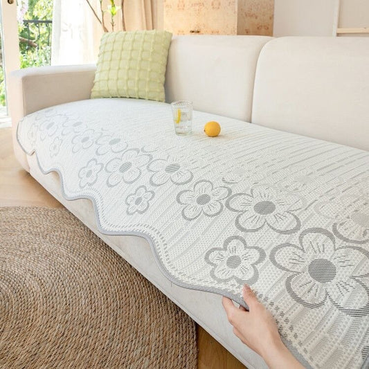 One-piece Ice-silk Cooling Seat Cushion With Non-slip Design