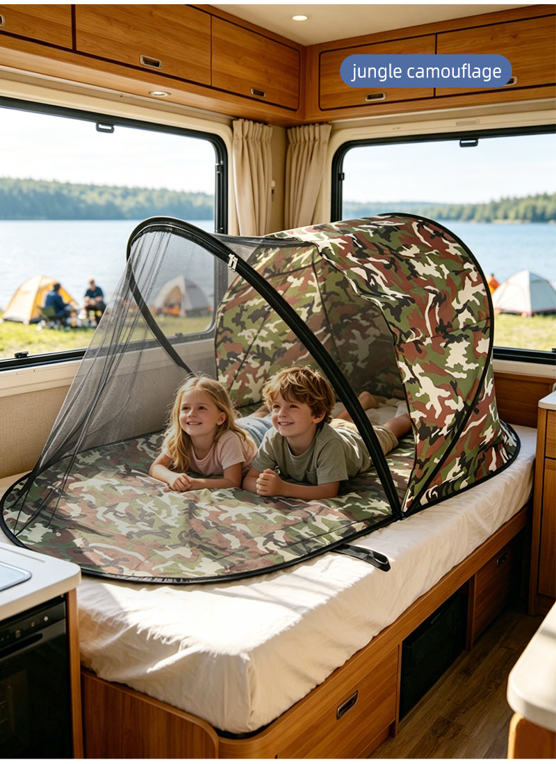 All-in-One Portable Outdoor Sunshade, Mosquito Net, And Nap Mat