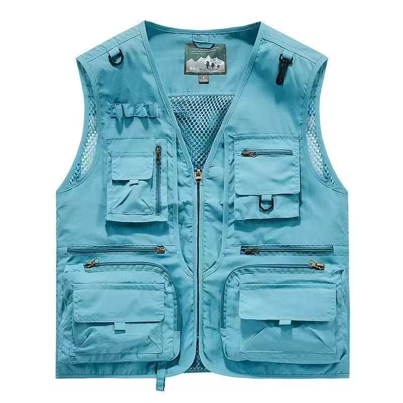 Crewneck Outdoor Hiking Promotional Vest With Multiple Pockets