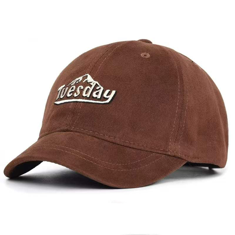 Men's And Women's Short-brimmed Mountain Peak Lettered Soft-top Simple Casual Style Baseball Cap Suitable For Outdoor Outings, Daily Commutes, Hats