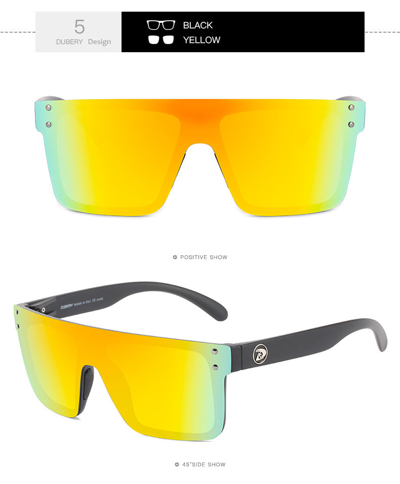DUBERY New One-Piece Oversized Sunglasses