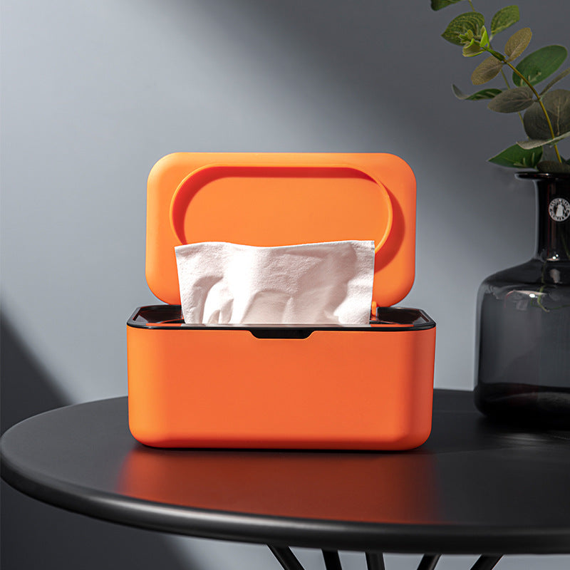 Large Capacity Wet Wipe Dispenser,Reusable Tissue Box,Sealed Dustproof Mask And Wet Wipe Holder For Home Bathroom