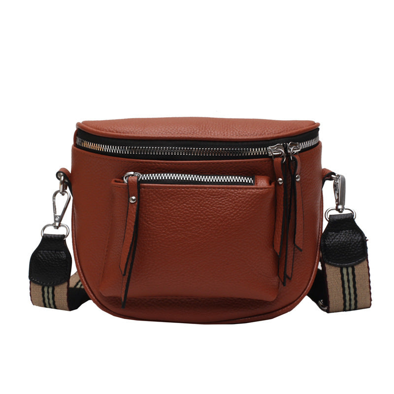 New Stylish Soft-leather Crossbody Bag For Women Casual And Versatile