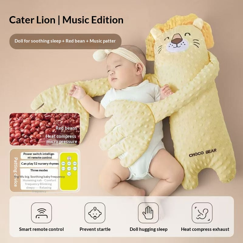 Smart Baby Soothing Device With Lullabies Anti-Jerk Long Pillow For Co-Sleeping