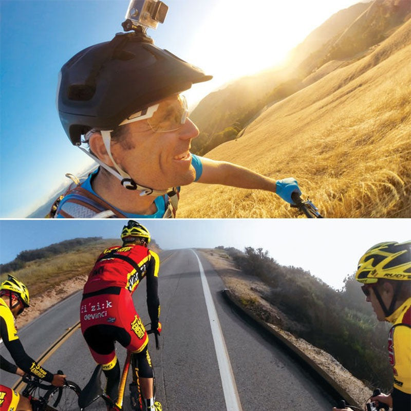 Bicycle Helmet With Fixed Mount Accessories