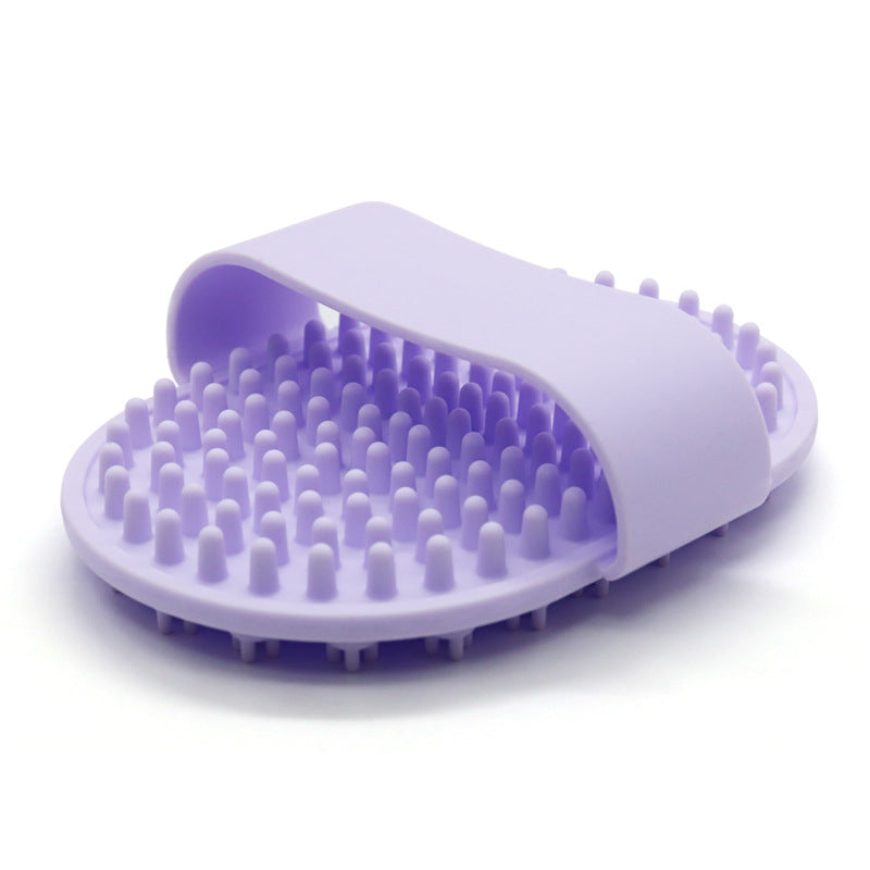 Pet Silicone Bath Brush Specialized Cleaning Tool For Cats And Dogs