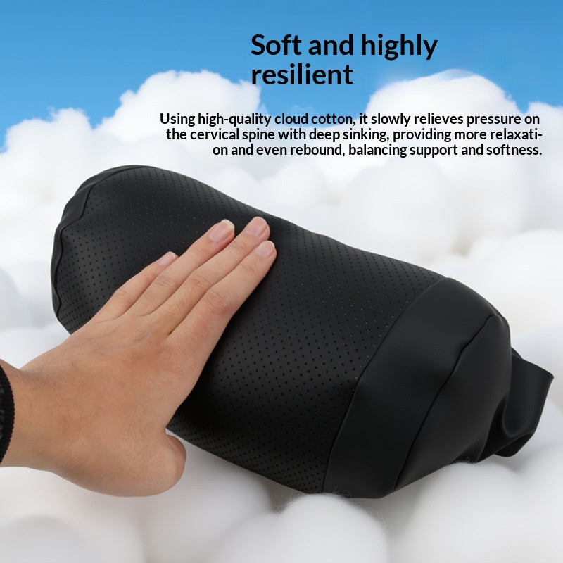 Nappa Leather Seat Headrest Pillow Interior Accessories