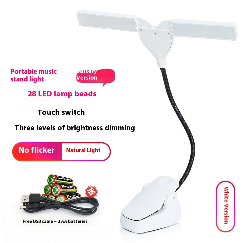Music Stand Light Soft Light Eye-protection Lamp Charging Music Lamp