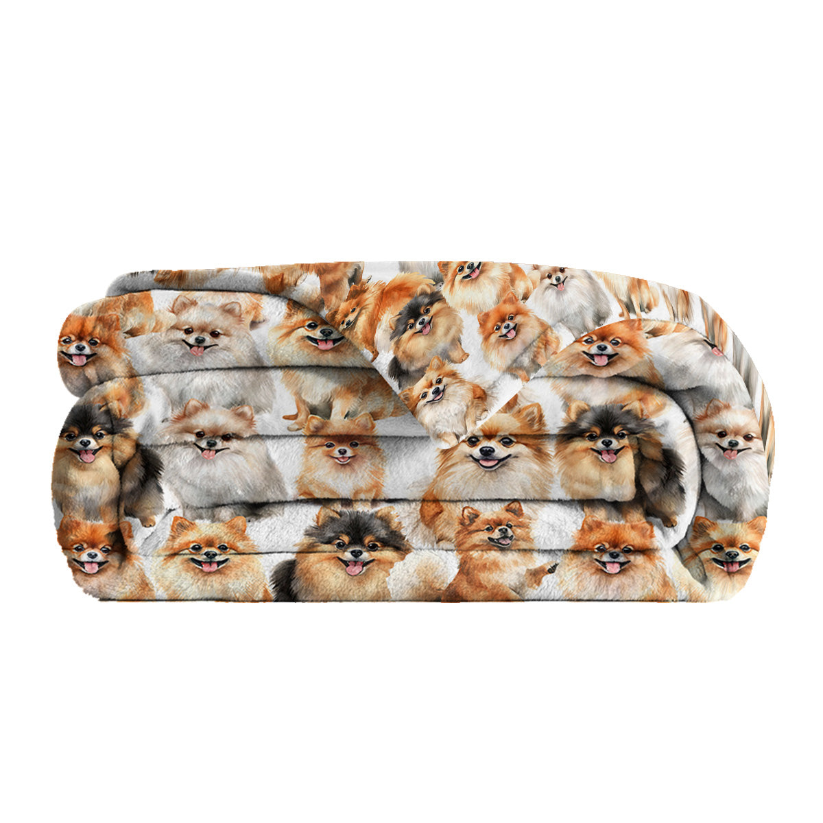 Pomeranian Dog Throw Blanket,Pomeranian Gifts For Dog Lovers,Flannel Blanket For Dog Mom Dad,Soft Blankets For Sofa Bed