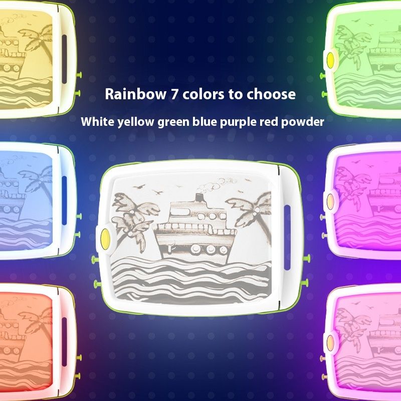 Children's Colored Sand Fluorescent Sand Painting Box DIY Handmade Toys Suit