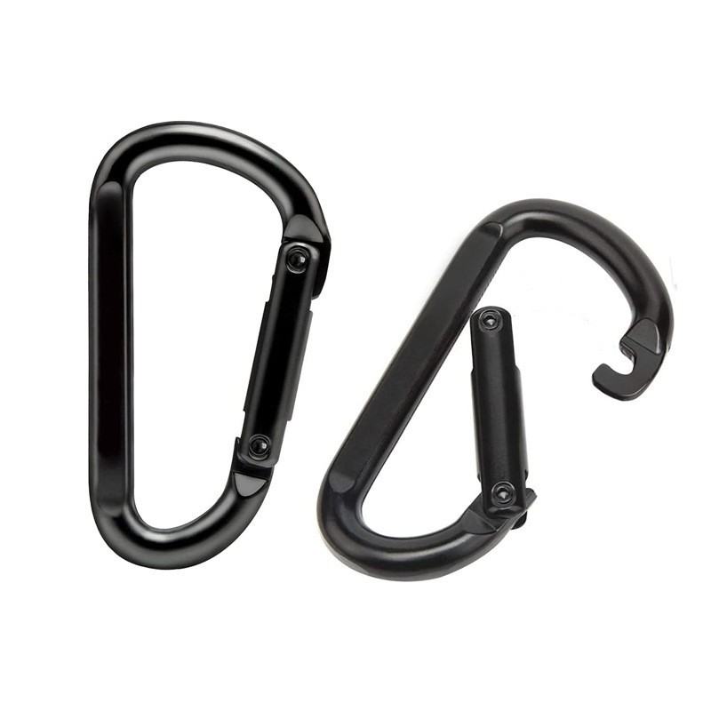 Factory-direct Sale No 8 D-shaped Iron Metal Outdoor Carabiner