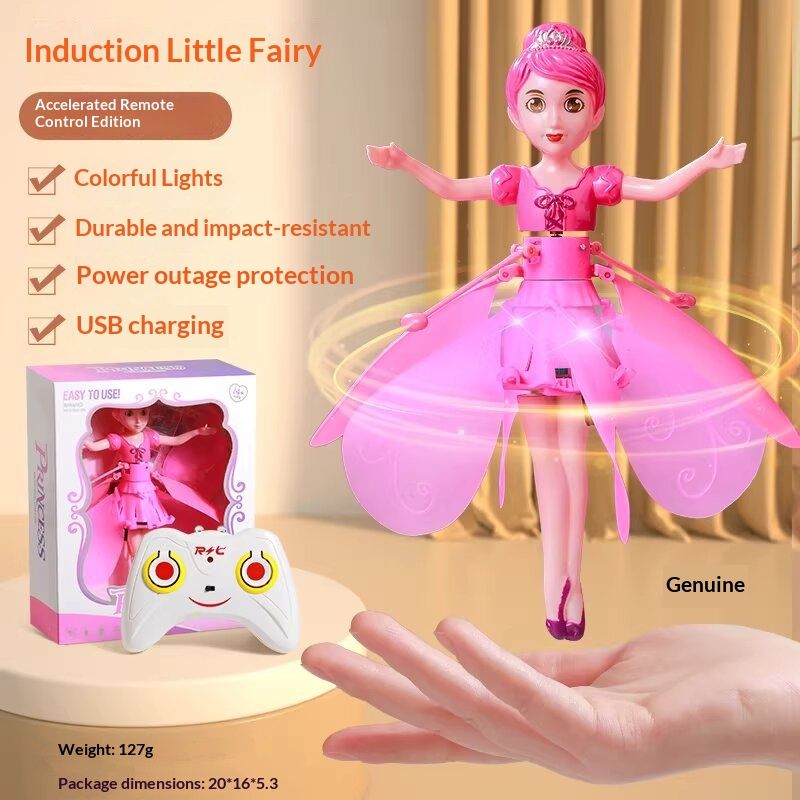Flying Fairy Gesture-Sensing Smart Motion-Activated Light-Rechargeable Kids Toy Gift
