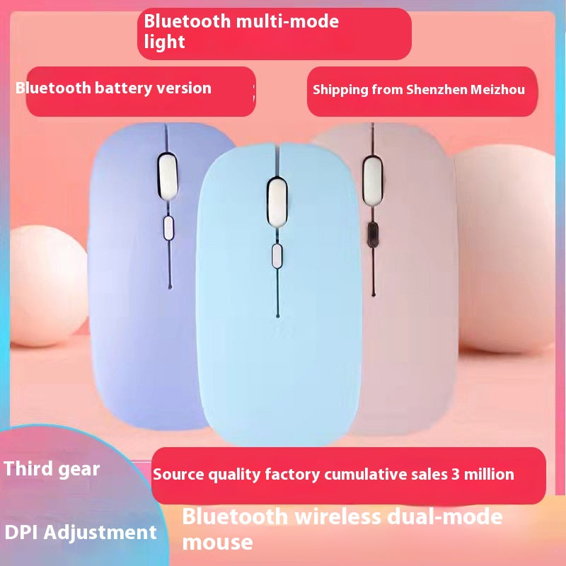 Dual-mode 5.0 Mute 2.4g Wireless Charging Mouse
