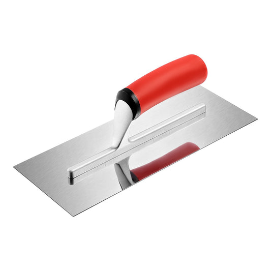 Tile Tools, Stainless Steel Flat Finishing Trowel, 10.9 X 4.4 In Concrete Cement Drywall Plastering Tile Masonry Construction Hand Tools With Handle, For Apply, Spread, Flatten, Smooth, Polish