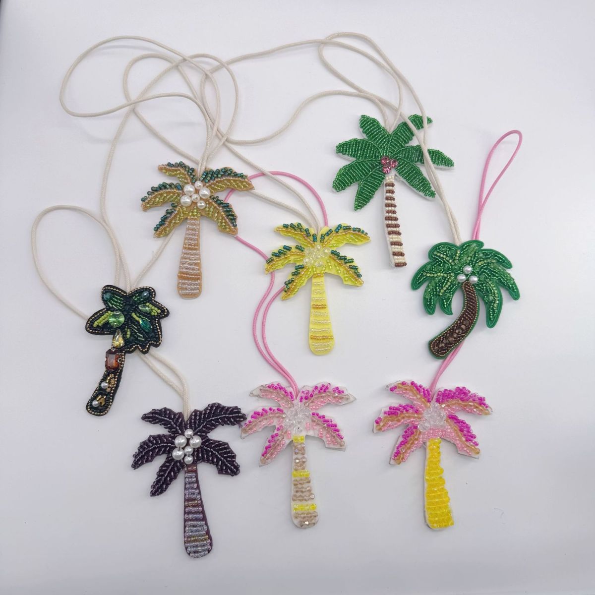 Coconut Tree Style Beaded Decorative Flower Box Accessories