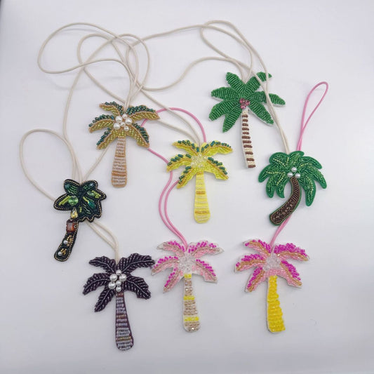 Coconut Tree Style Beaded Decorative Flower Box Accessories