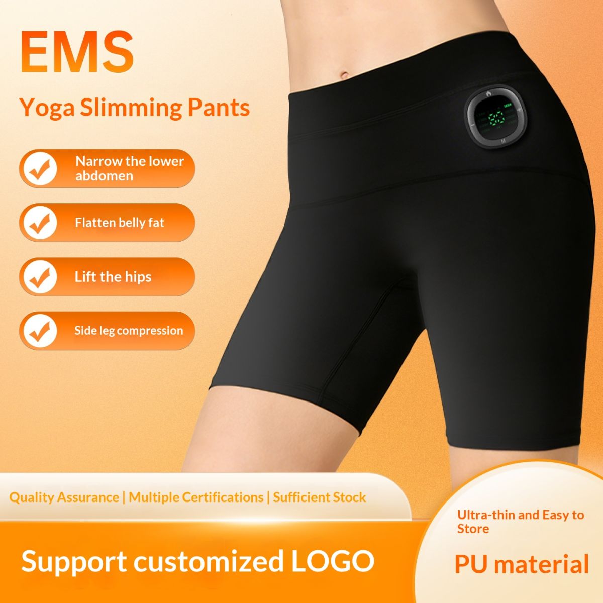 Microcurrent Massage Butt-Lifting Pants With Pulse Shaping For A Firm, Curvy Bottom And Slimmer Legs