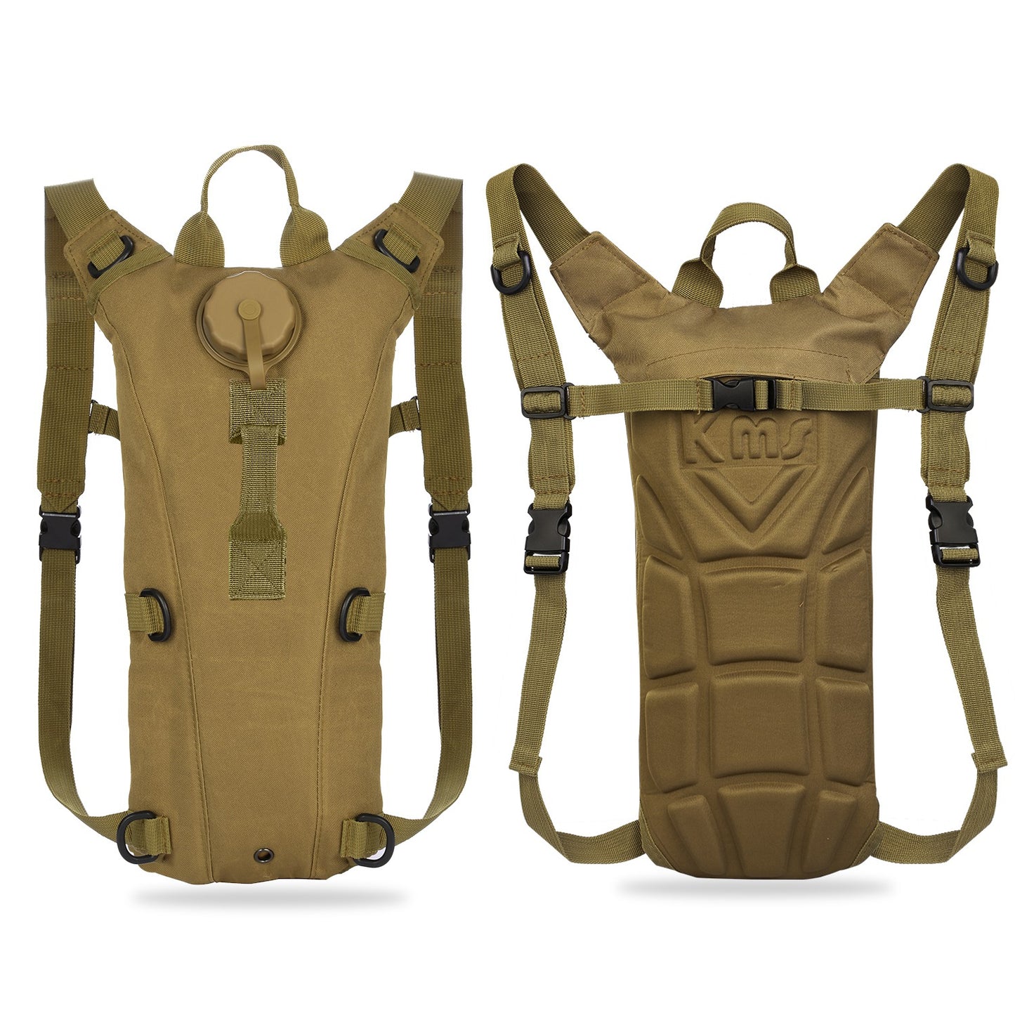 1Pc 3L Tactical Hydration Pack  Water Bladder Adjustable Water Drink Backpack For Hiking Cycling Climbing Running