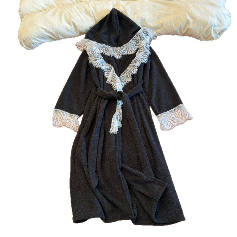 Long High-end Womens Robe For Beauty Salons