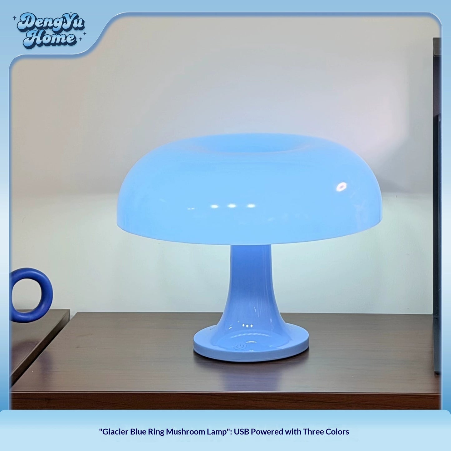 Decorative Charging Dimmable Ambiance Big Mushroom Table Lamp