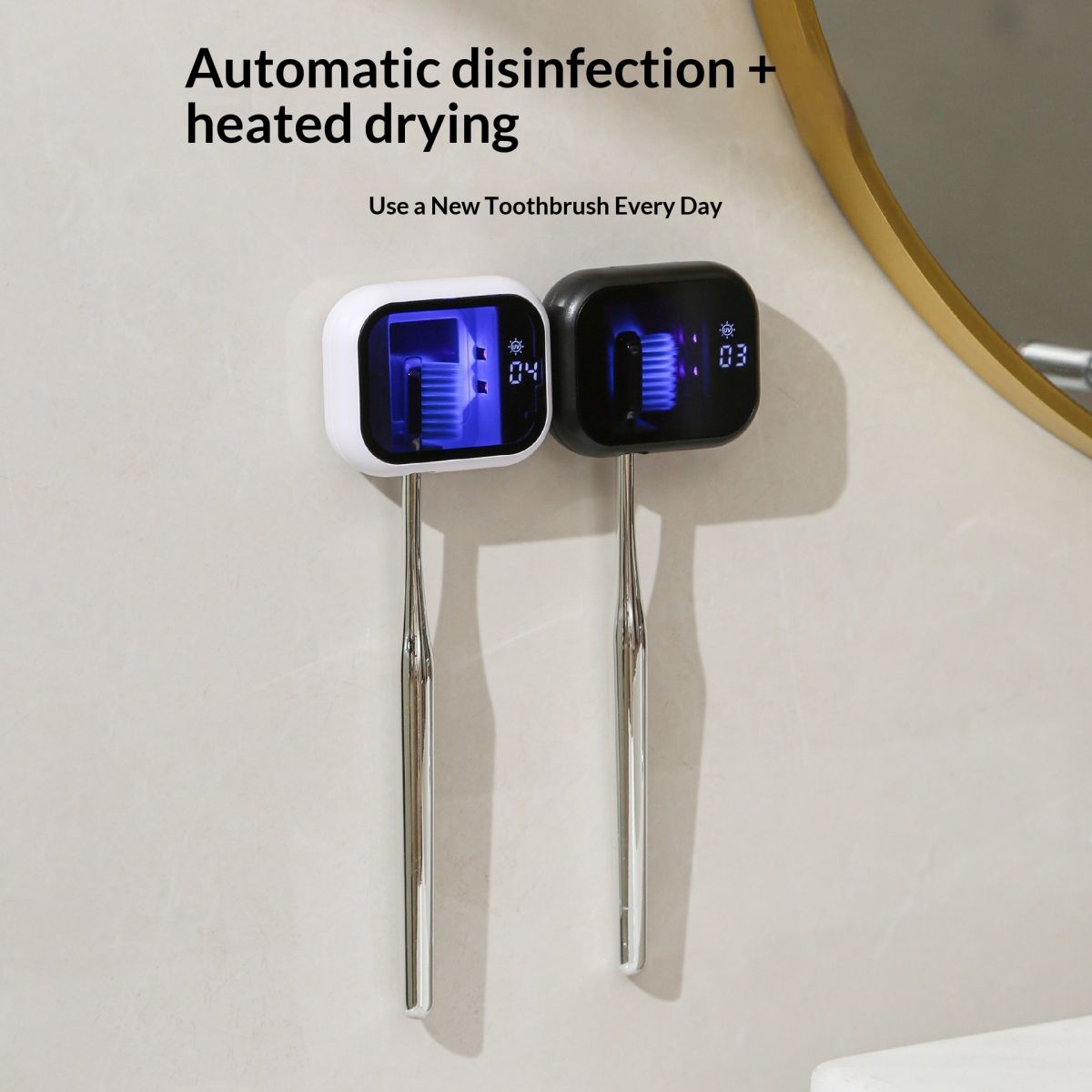 Multifunctional Digital Display Smart Toothbrush Sterilizer