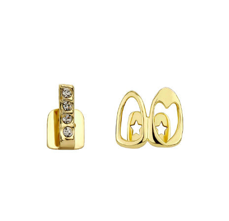 Hollow-out Love Double Fight Tooth Socket Daily Street Dazzling Accessories
