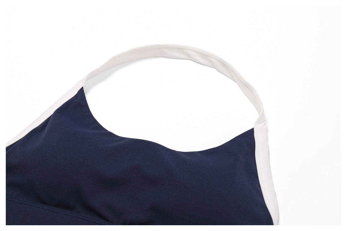 Halter Shockproof Beauty Back Yoga Bra