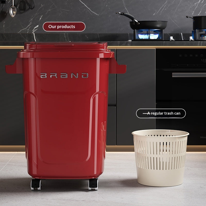 Kitchen Trash Can For Home Use Large Capacity No Bending Required