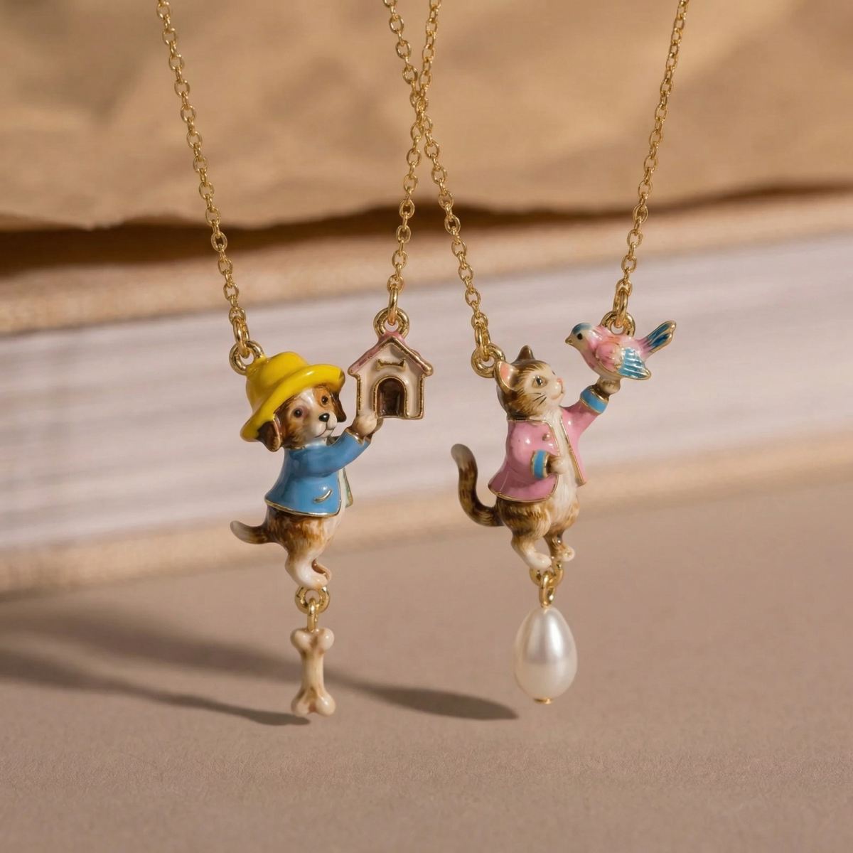 Fairy-tale-style Cute Pet Pendant Necklace