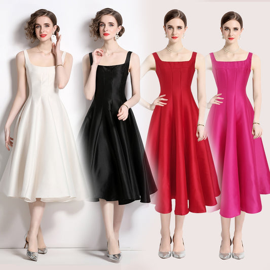 Womens Fashion Sexy Vintage Strap Dress