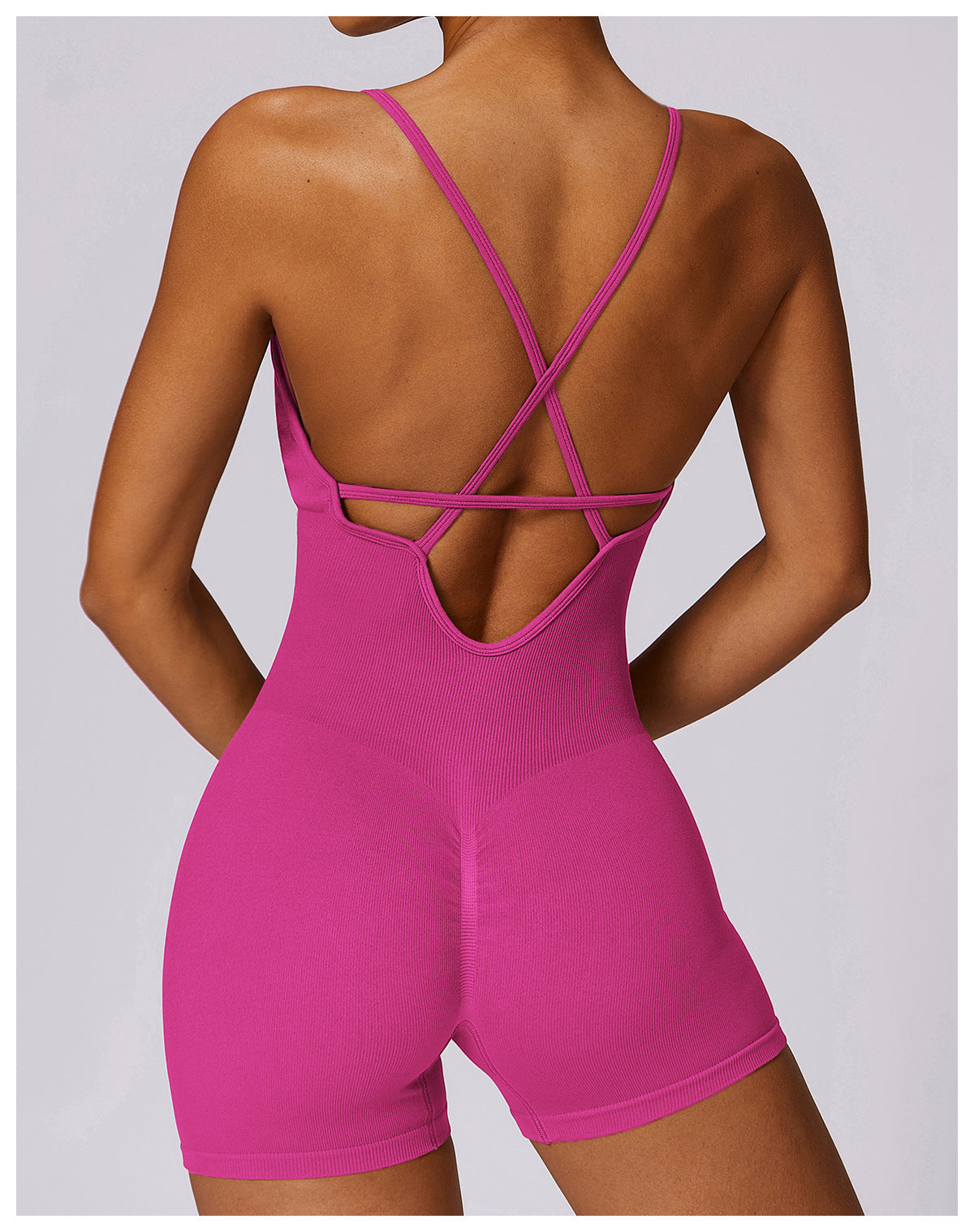 Fitness Seamless Beauty Back Yoga Jumpsuit Sports One-piece