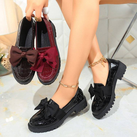 New-style Plus-size Thick-soled Loafers For Women