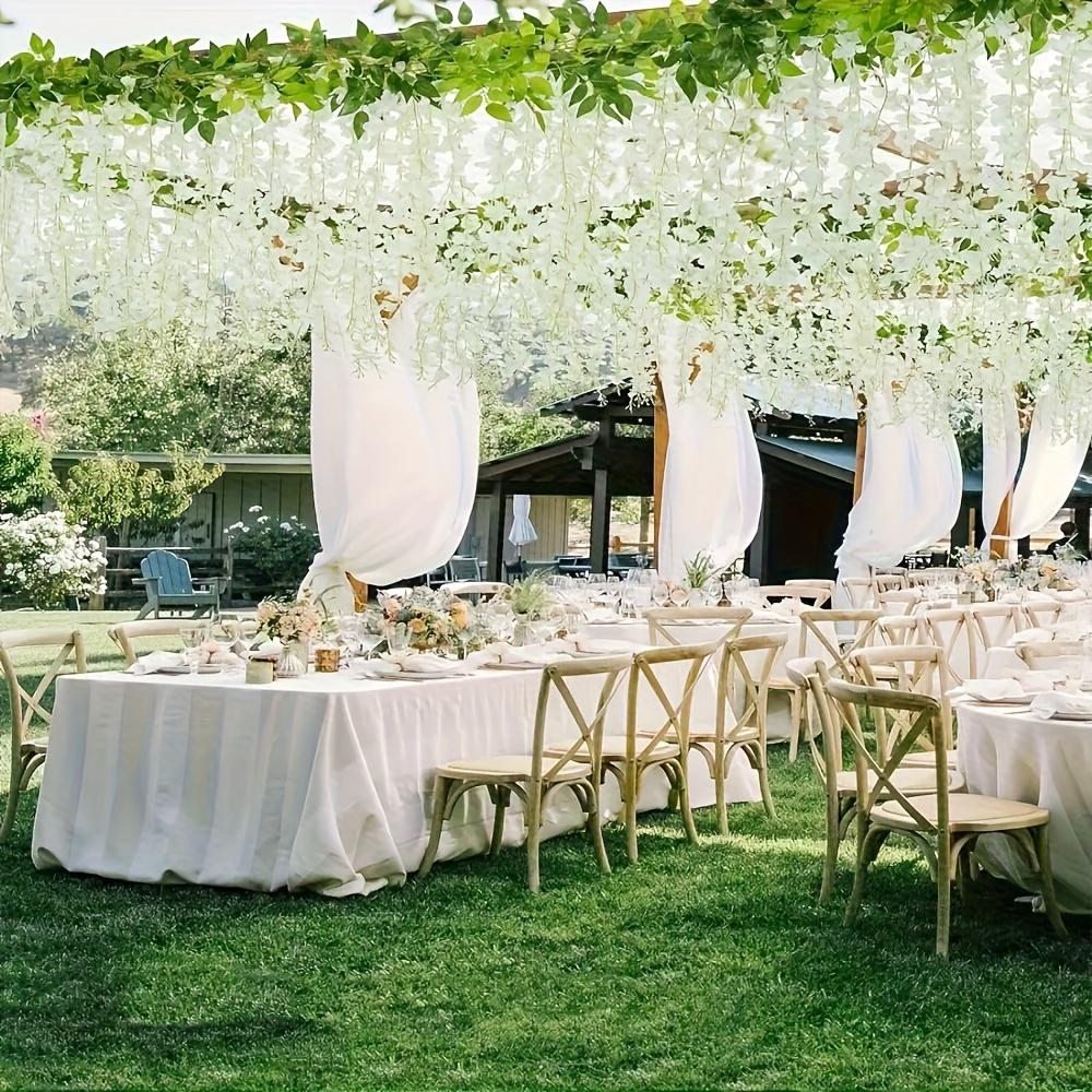 Ten-piece Set Of Simulated Wisteria Hanging Flowers, High-realistic Silk Wisteria Vines, Fake Flower Strings, Wedding Home Wall Ceiling Party Decoration