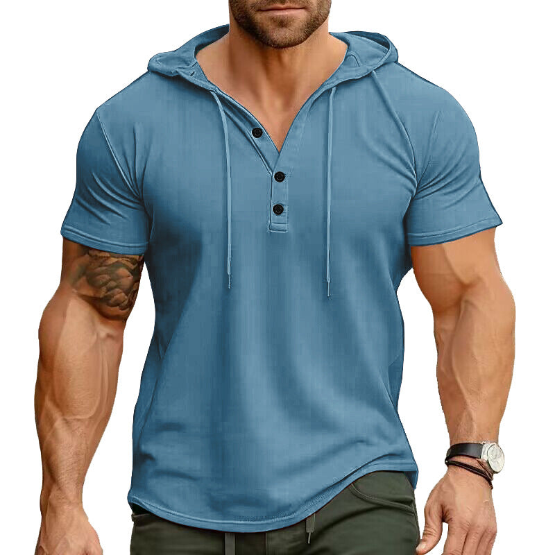 Cross-border Mens Sportswear Fitness Short-sleeve T-shirt