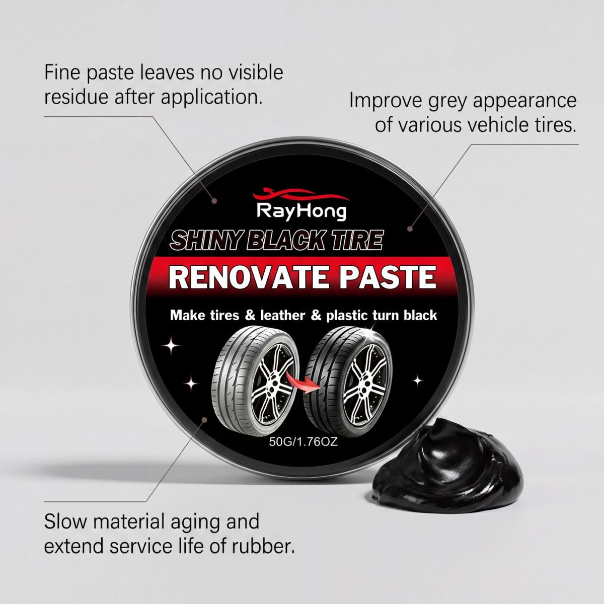 Tire-care Brightening Black Tire Polishing Cream