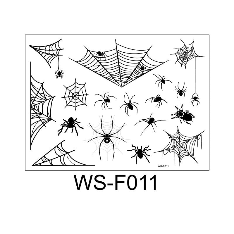 Spider Web Face Pasters Tattoo Sticker Waterproof Makeup Painted Tattoo Sticker