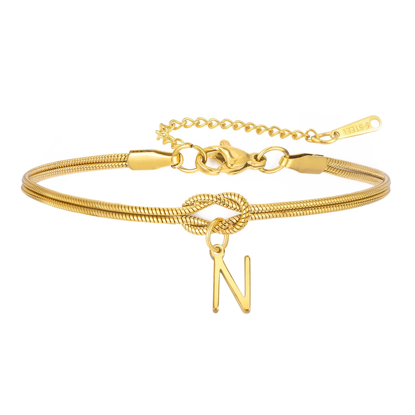 New Best-selling Wholesale 26-letter Handmade Knot Bracelets