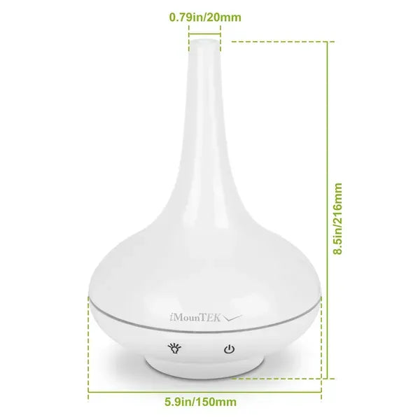 200ml Cool Mist Humidifier Ultrasonic Aroma Essential Oil Diffuser W/7 Color LED Lights Waterless Auto Off For Office Home Room Study Yoga Spa