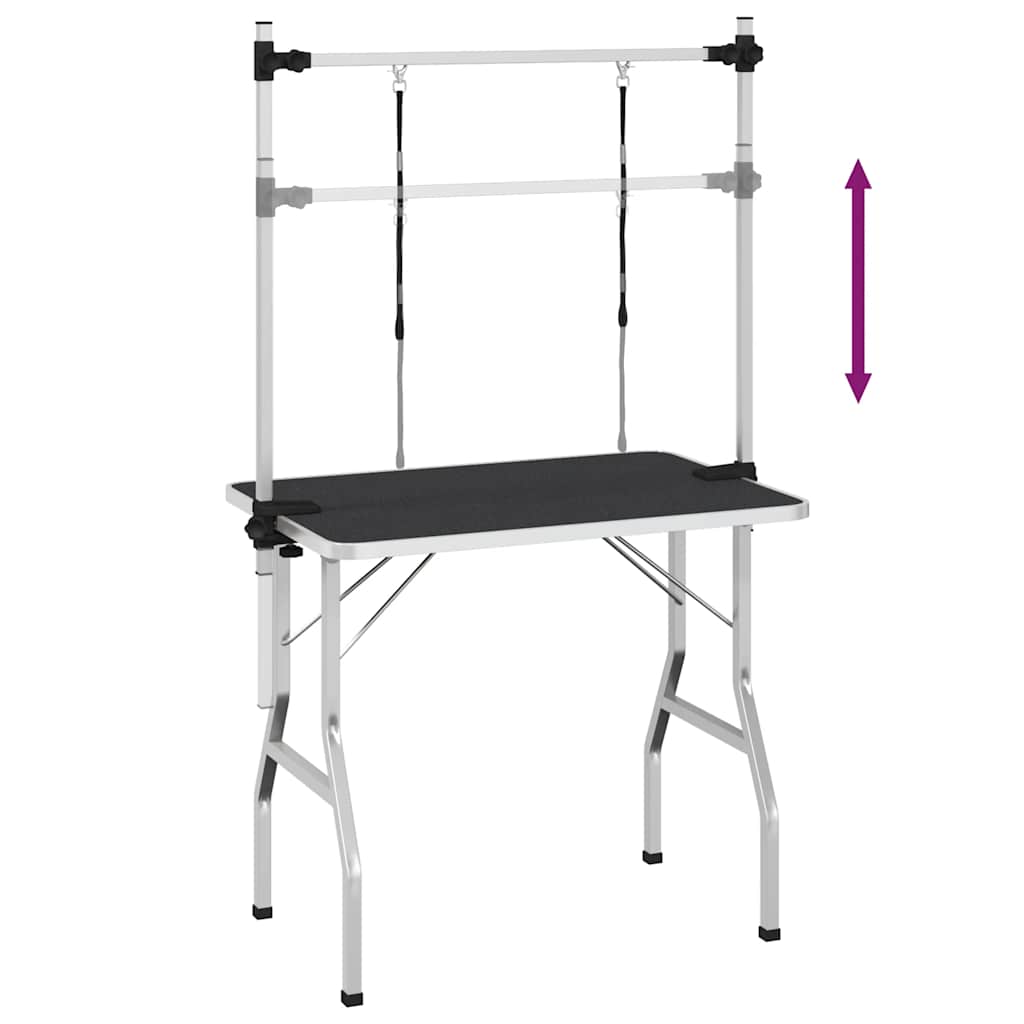 Grooming Table with 2 Loops for Dogs and Cats, Foldable