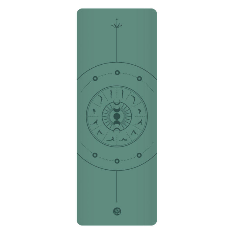 5mm Sun Worship Moon Natural Rubber Yoga Mat PU