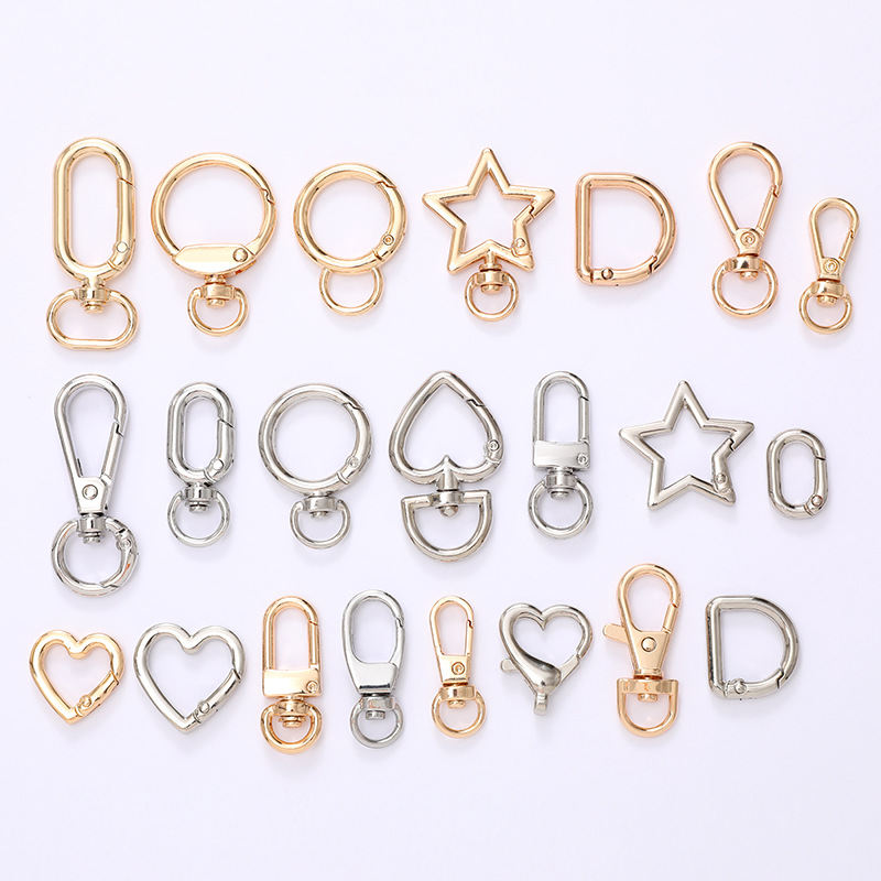 Zinc Alloy Ring Buckle Fish Mouth Buckle Key Accessories All-matching Bag