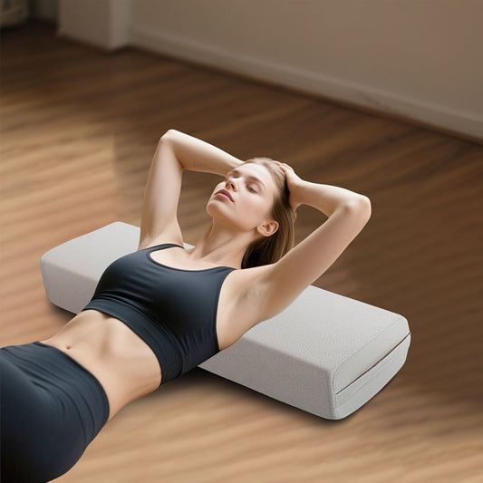 High-resilience Multi-functional Yoga Pillow With A Handle Made From Breathable Fabric